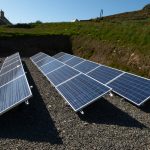 Solar panel flat surface mounting