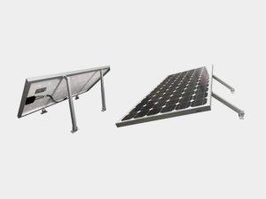 Adjustable leg solar panel mounting kit