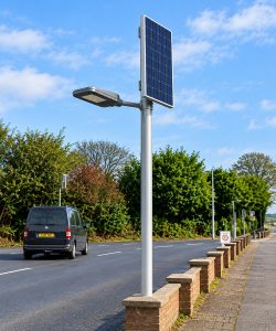 Dragon150 solar street light, vandal resistant design