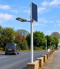 Dragon150 solar street light, vandal resistant design