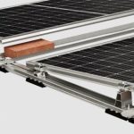 S dome flat roof solar fixing