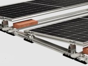 S dome flat roof solar fixing