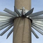 Lamp post anti climb spike