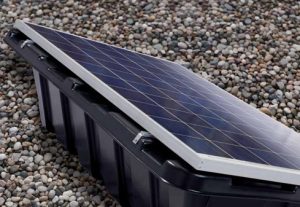 Single solar panel flat surface fixing