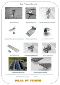All solar pv system fixing kits