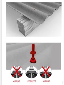Solar panel rafter fixing instruction