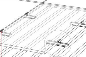 solar panel mini rail fixing layout