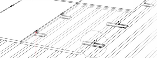 mini rail layout solar panel mini rail fixing layout