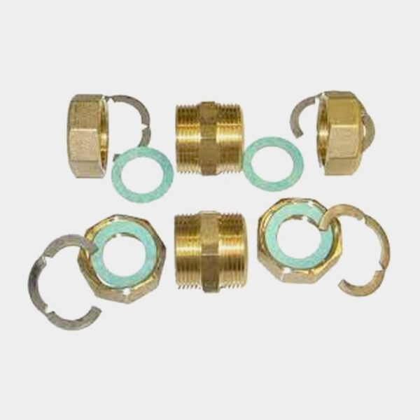 Solar tube fitting sets connect flexible pipework safely.