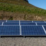 Flat surface solar panel mounting system