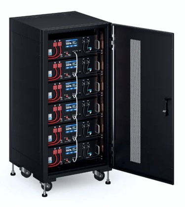 30kwh rack battery in cabinet