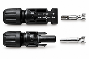 MC4 male & female solar cable connectors